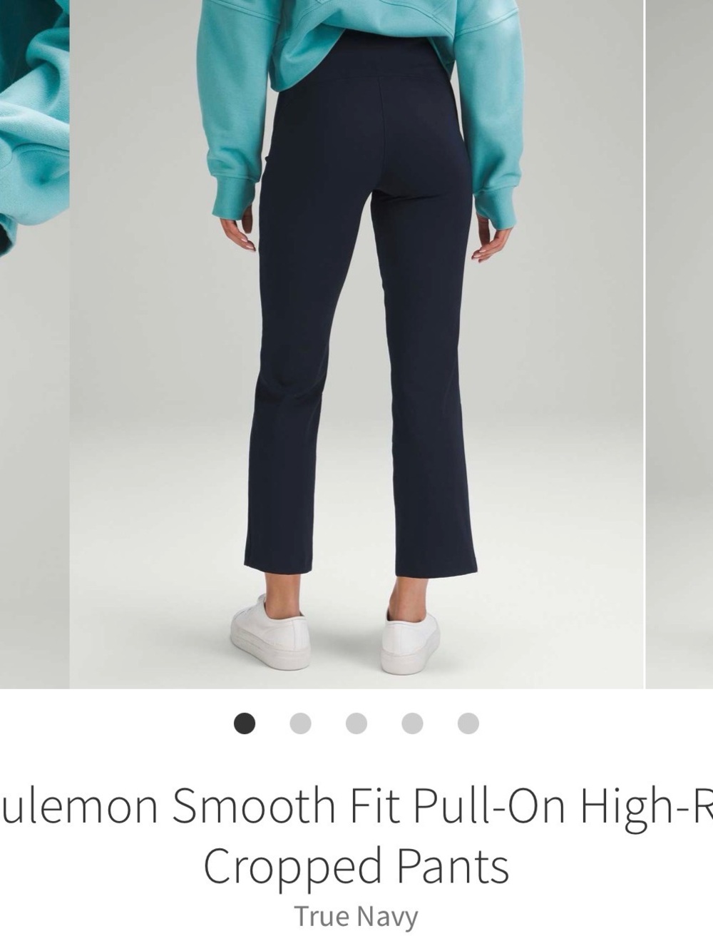 Lululemon Smooth Fit Pull-On High-Rise Cropped Pants
True Navy